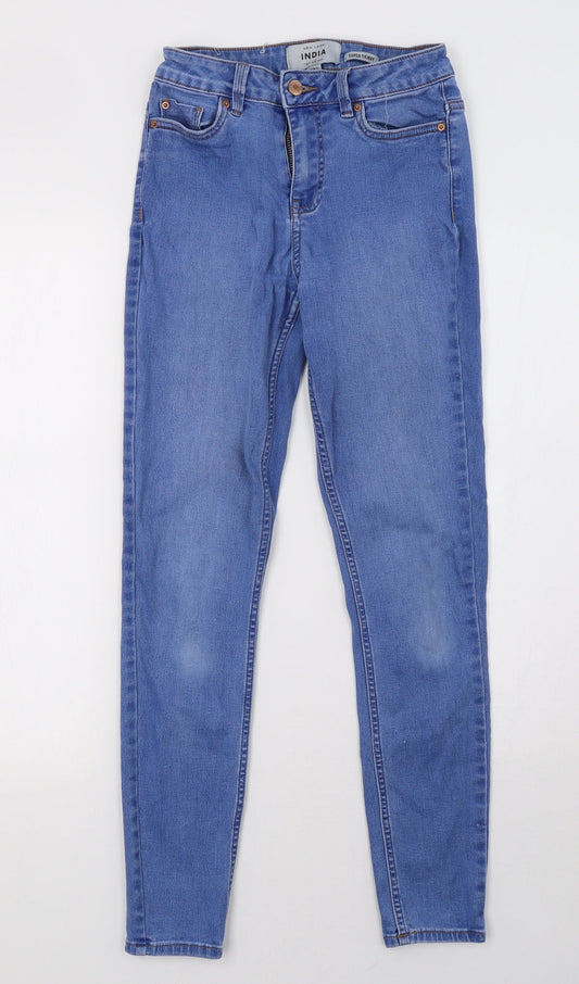 New Look Womens Blue  Denim Skinny Jeans Size 8 L29 in