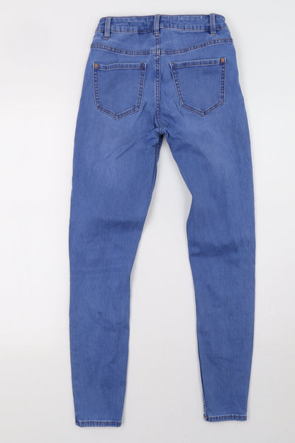 New Look Womens Blue  Denim Skinny Jeans Size 8 L29 in