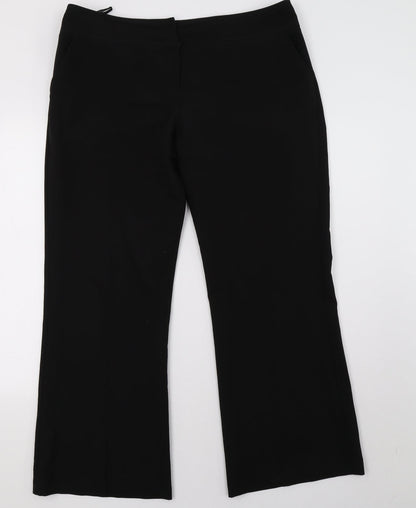 Womens UK Size 16 Dorothy Perkins Regular Fit  Black Trousers