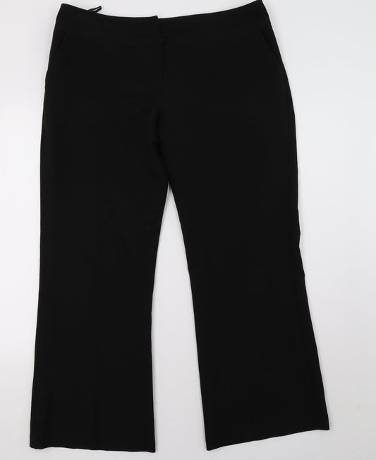 Womens UK Size 16 Dorothy Perkins Regular Fit  Black Trousers