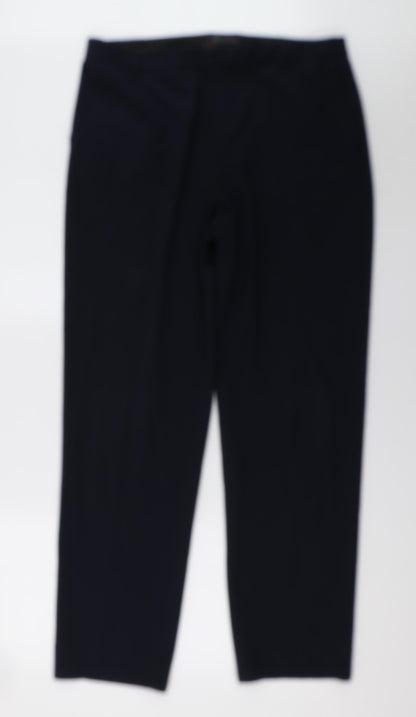 Womens UK Size 16 Marks and Spencer Regular Fit  Blue Trousers