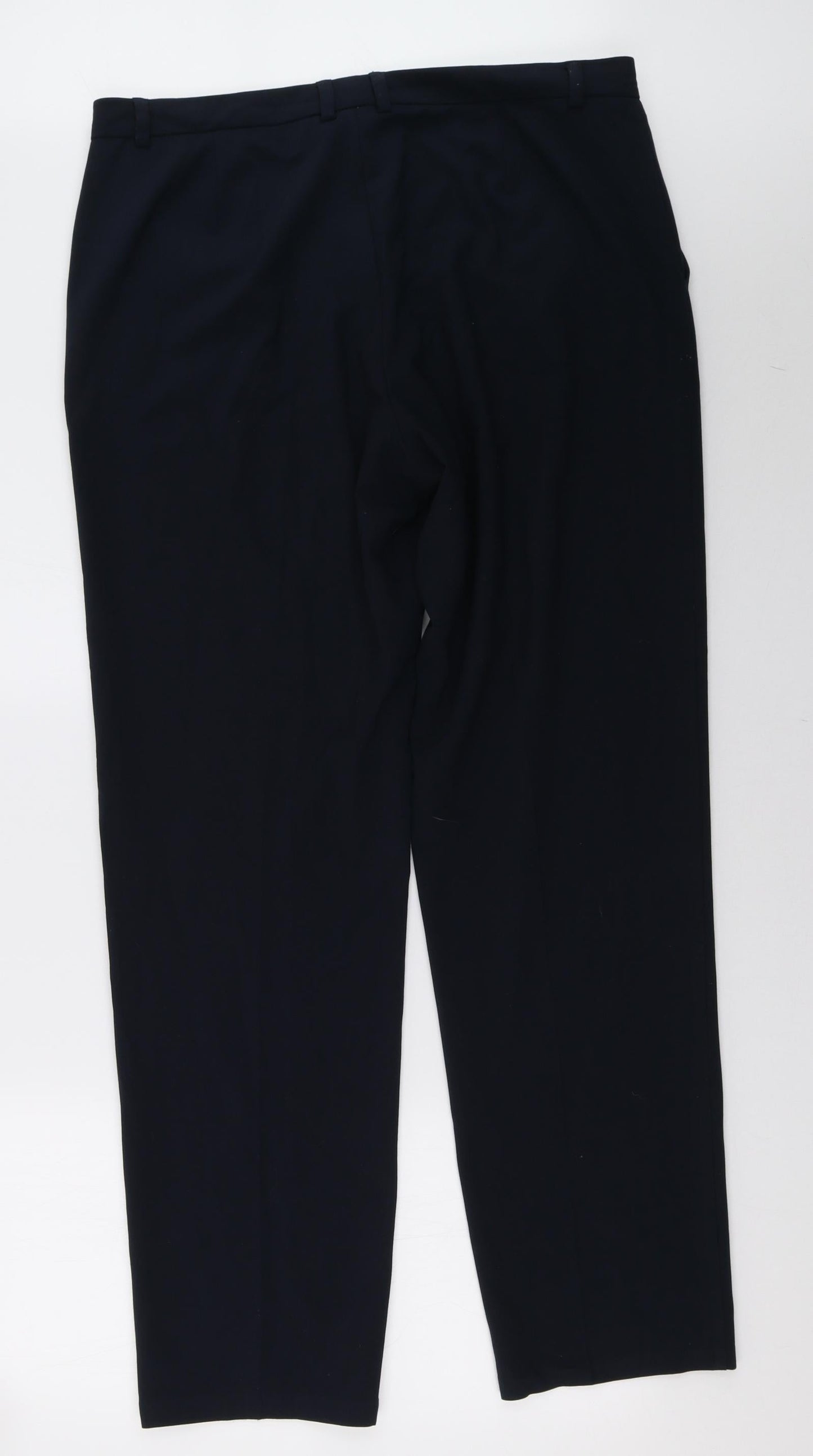Womens UK Size 16 Marks and Spencer Regular Fit  Blue Trousers