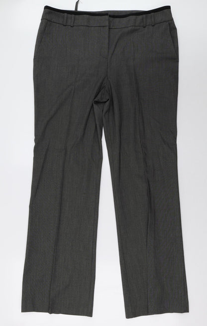 Womens UK Size 14 Sainsburys Regular Fit  Red Trousers