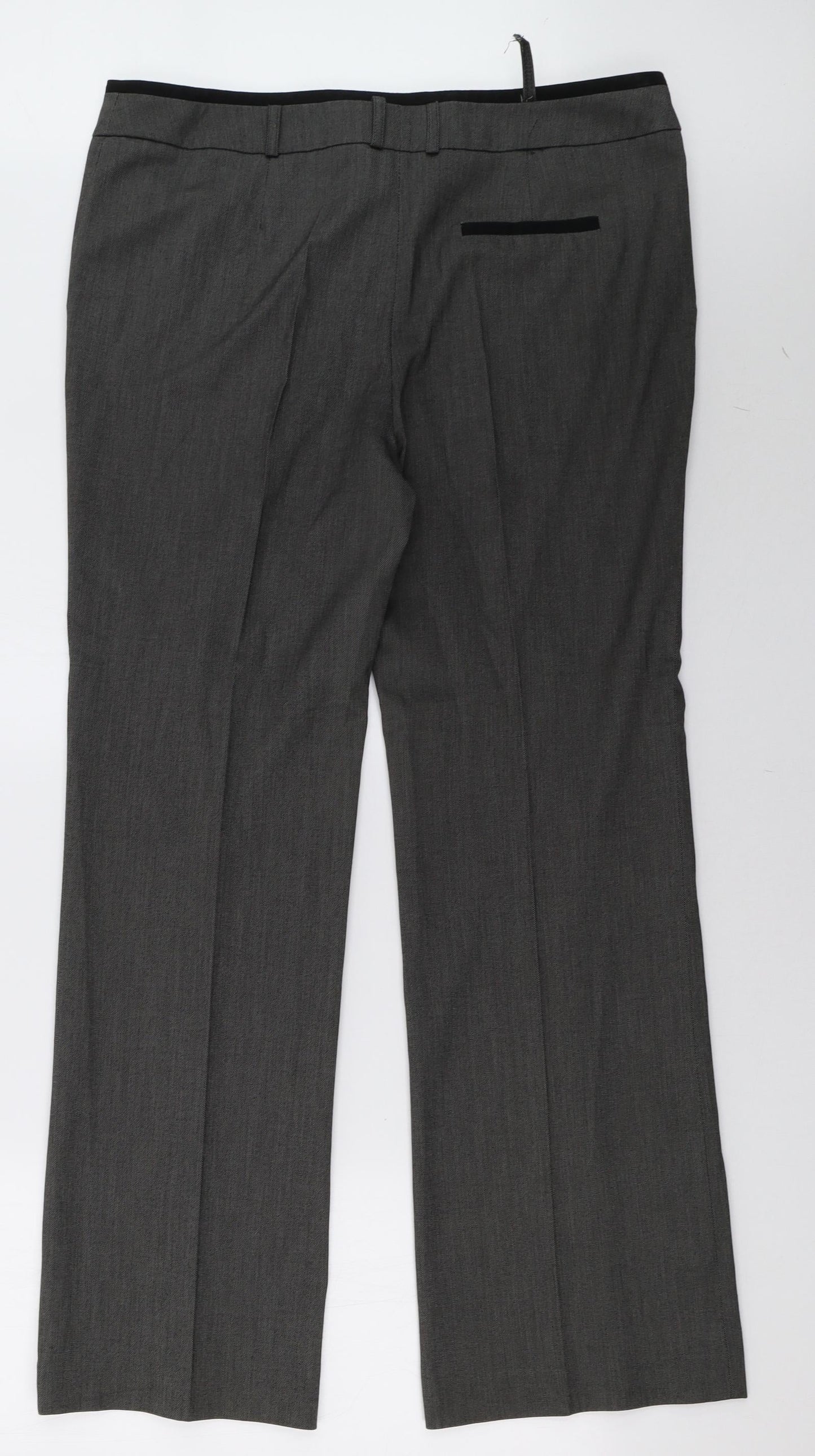 Womens UK Size 14 Sainsburys Regular Fit  Red Trousers