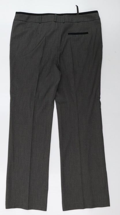 Womens UK Size 14 Sainsburys Regular Fit  Red Trousers