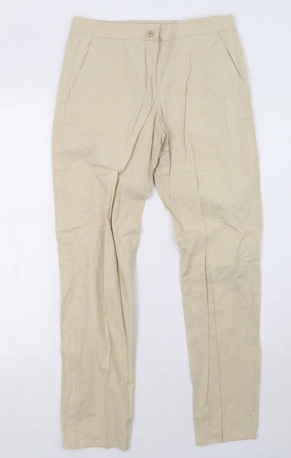 Womens UK Size 8 French Connection Regular Fit  Beige Trousers