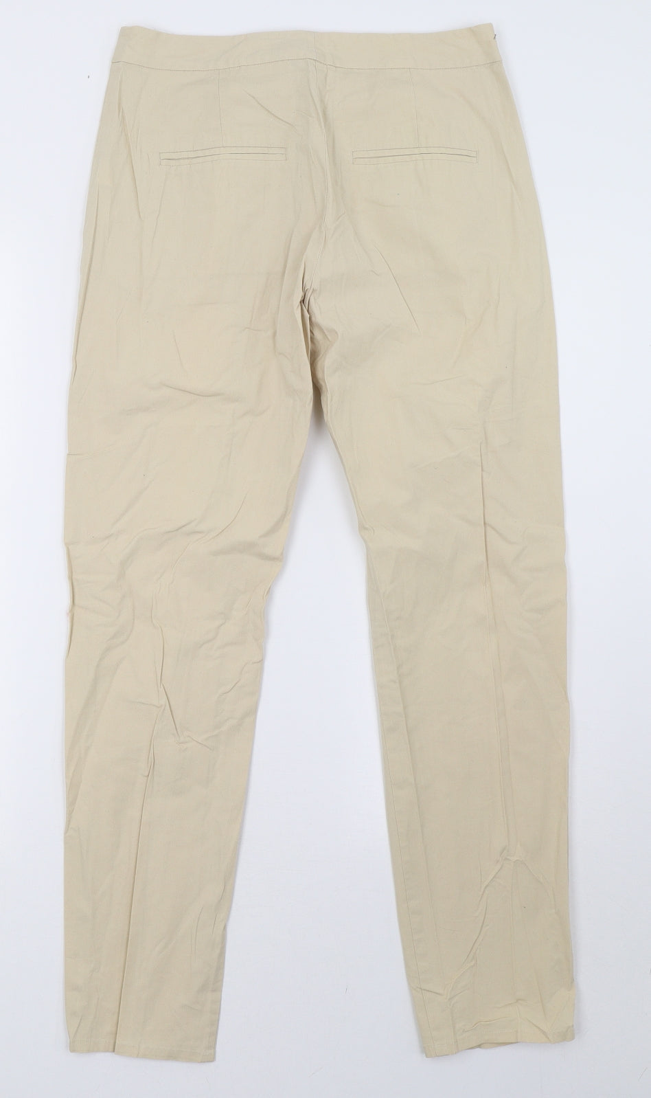 Womens UK Size 8 French Connection Regular Fit  Beige Trousers