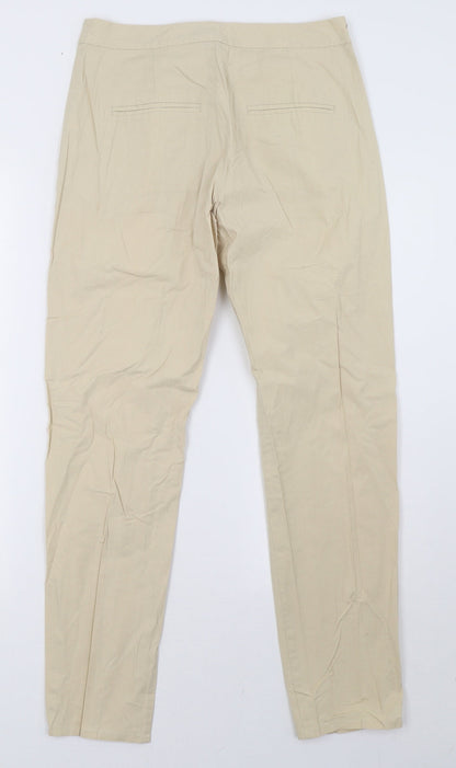 Womens UK Size 8 French Connection Regular Fit  Beige Trousers