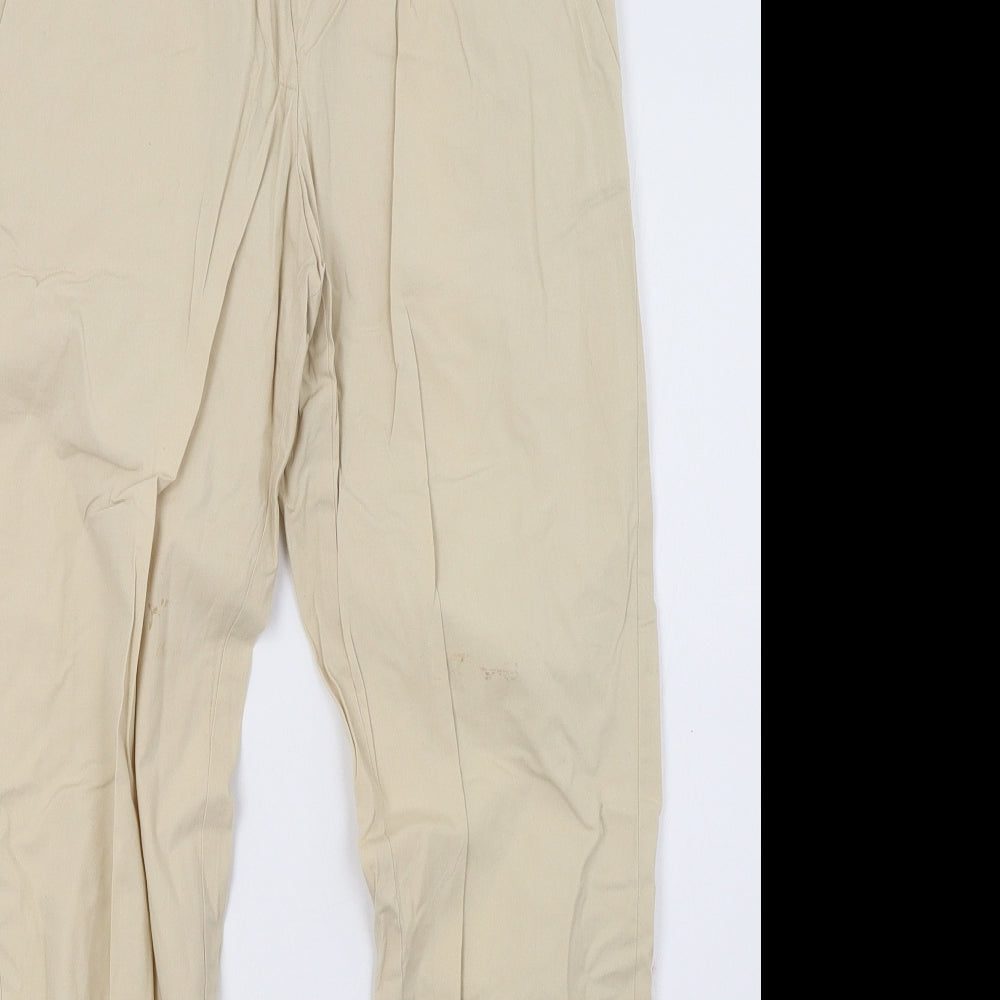Womens UK Size 8 French Connection Regular Fit  Beige Trousers