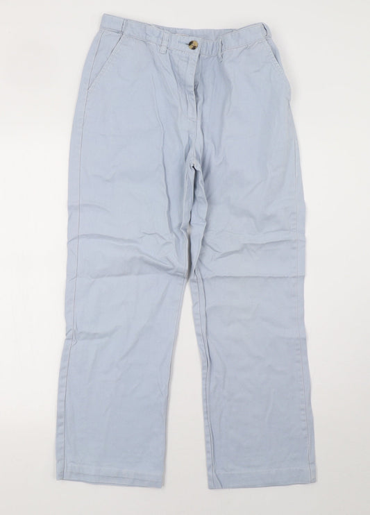 Cotton Traders Womens Blue   Trousers  Size 10 L27 in