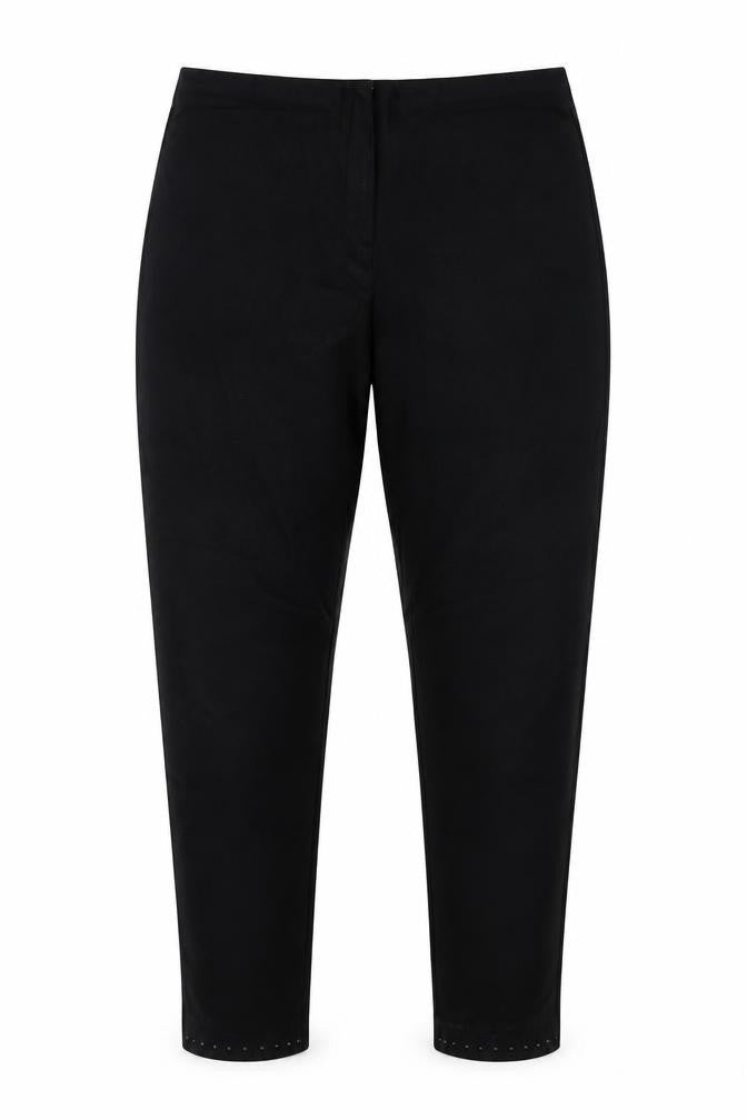 Womens UK Size 12 Debenhams Regular Fit  Black Trousers