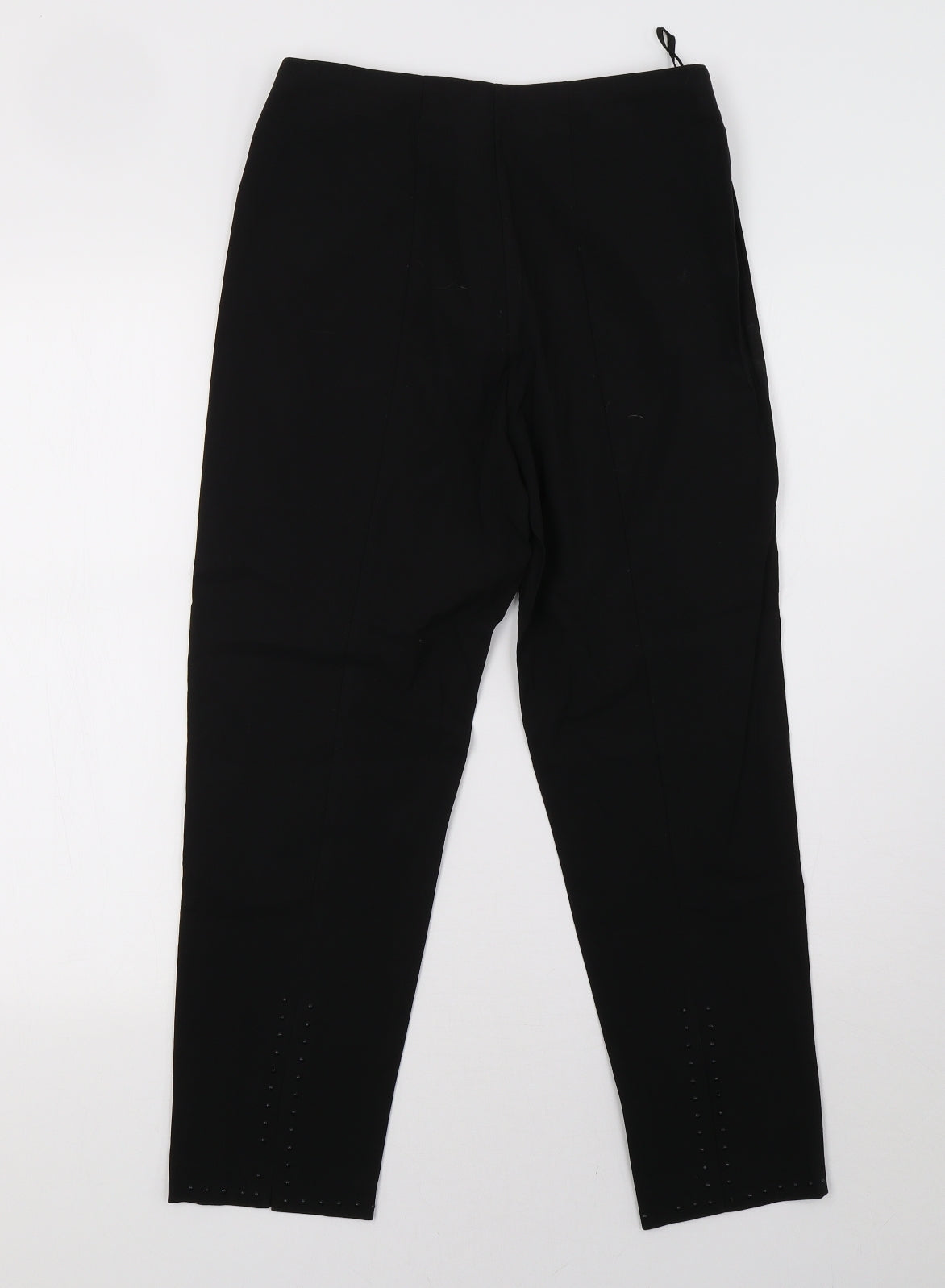 Womens UK Size 12 Debenhams Regular Fit  Black Trousers
