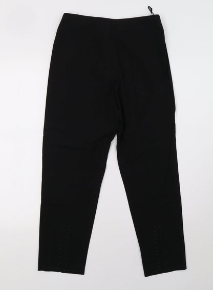 Womens UK Size 12 Debenhams Regular Fit  Black Trousers
