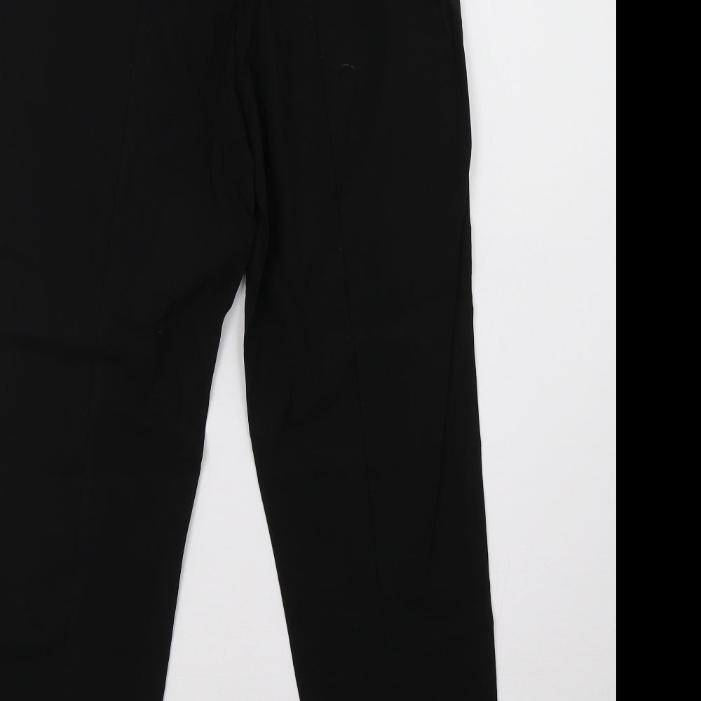 Womens UK Size 12 Debenhams Regular Fit  Black Trousers