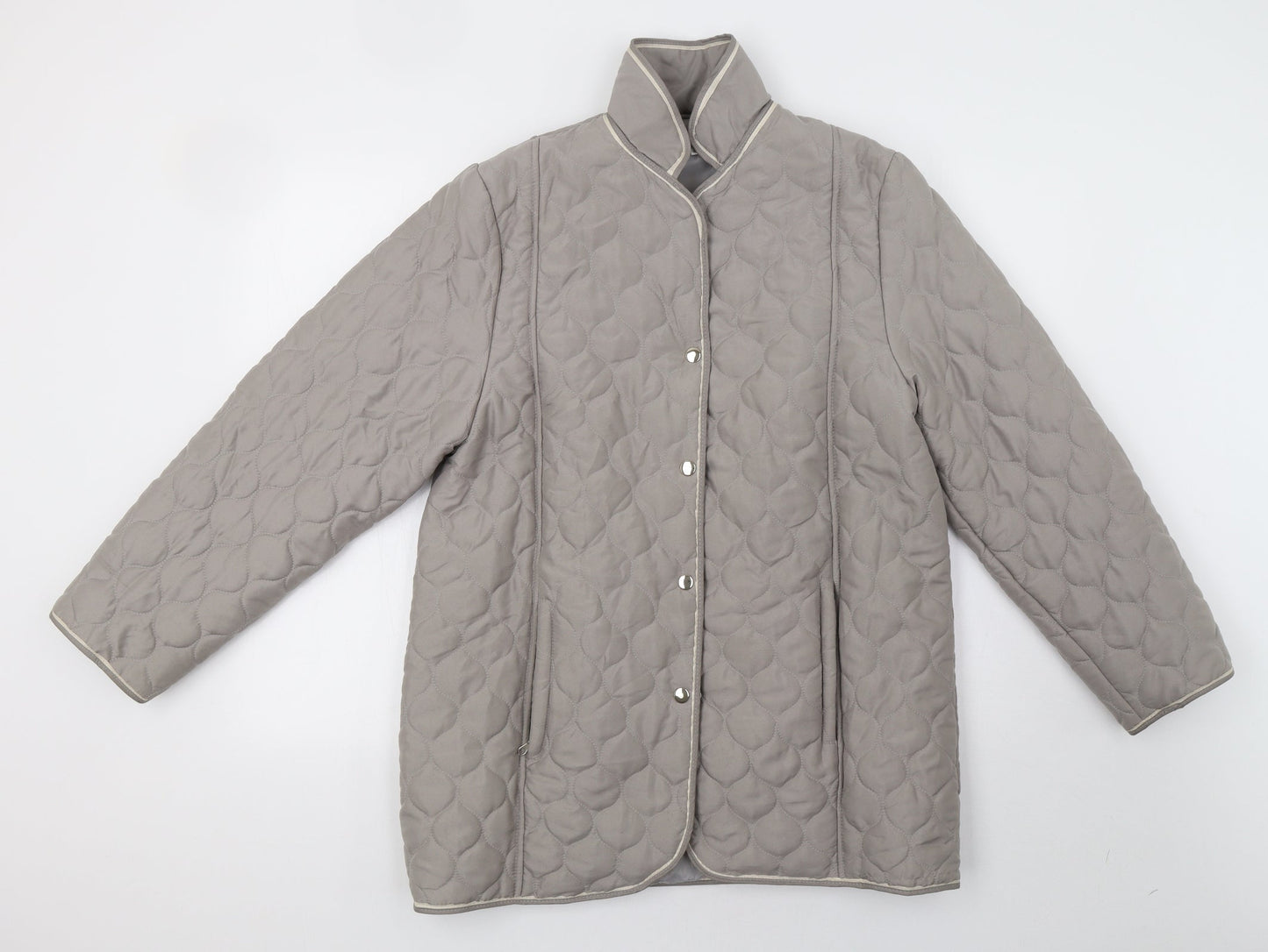 Gabriella Womens Grey   Puffer Jacket Coat Size 12