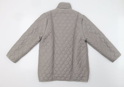 Gabriella Womens Grey   Puffer Jacket Coat Size 12