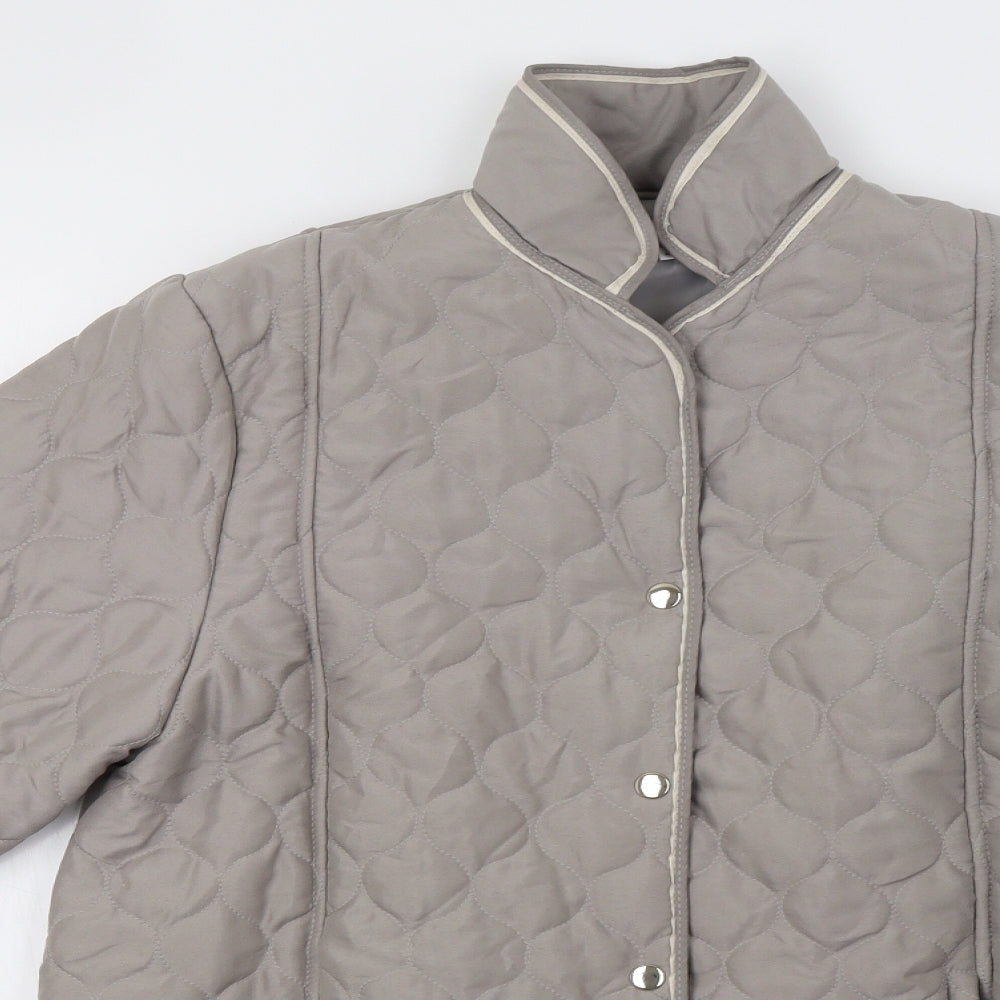 Gabriella Womens Grey   Puffer Jacket Coat Size 12