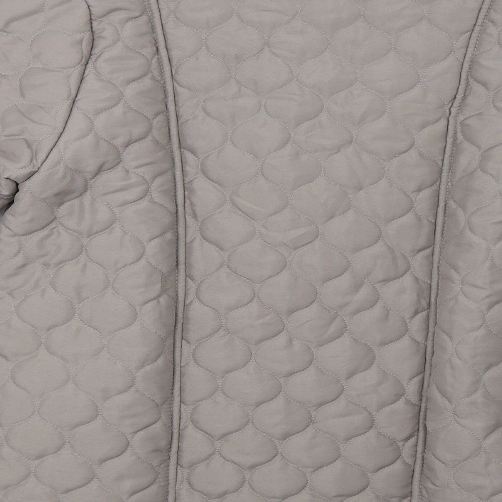 Gabriella Womens Grey   Puffer Jacket Coat Size 12
