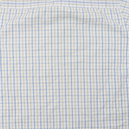 Mens UK Size L EAST White  Button-Up Short Sleeve Casual Shirt