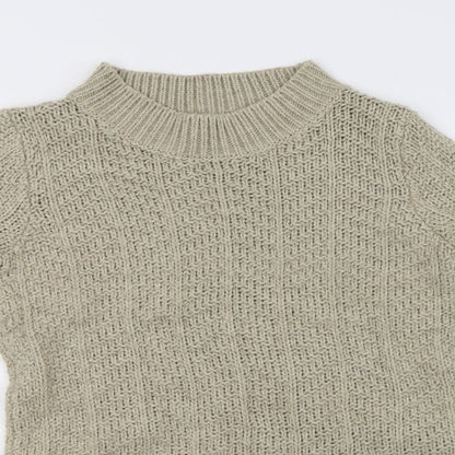 Matalan Womens Beige  Knit Pullover Sweatshirt Size S