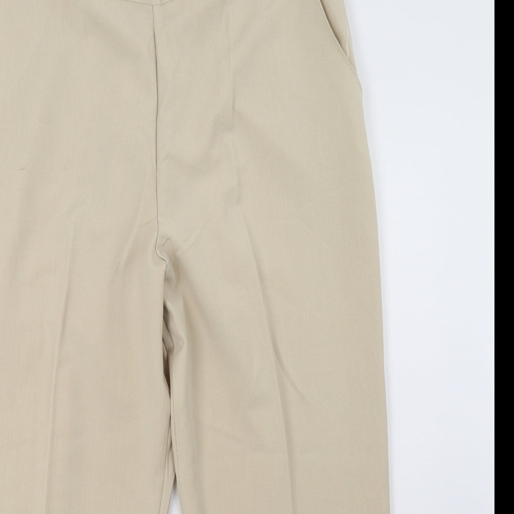 Womens UK Size 20 Preworn Regular Fit  Beige Trousers