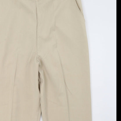 Womens UK Size 20 Preworn Regular Fit  Beige Trousers