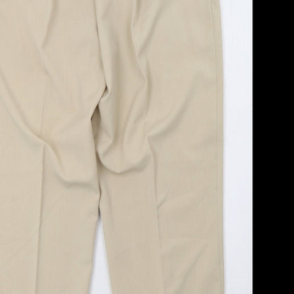 Womens UK Size 20 Preworn Regular Fit  Beige Trousers