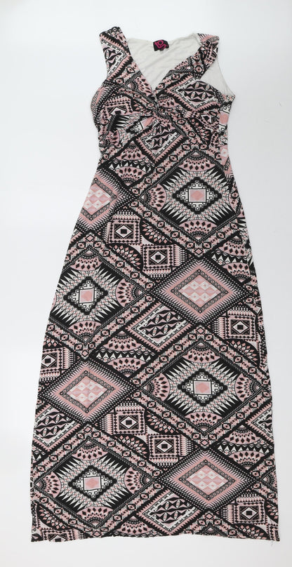 t.g Womens Pink Geometric  A-Line  Size 12
