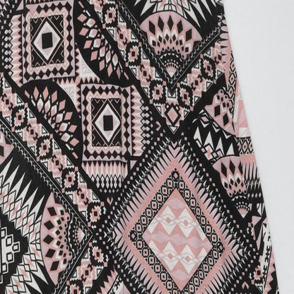 t.g Womens Pink Geometric  A-Line  Size 12