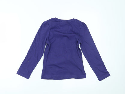 Star Wars Girls Purple   Top Pyjama Top Size 8 Years  - Star wars