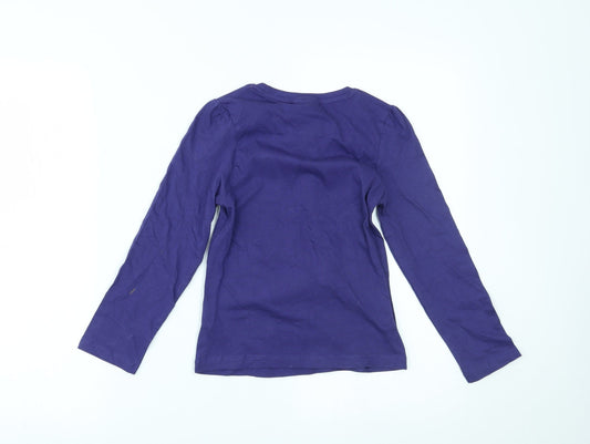Star Wars Girls Purple   Top Pyjama Top Size 8 Years  - Star wars