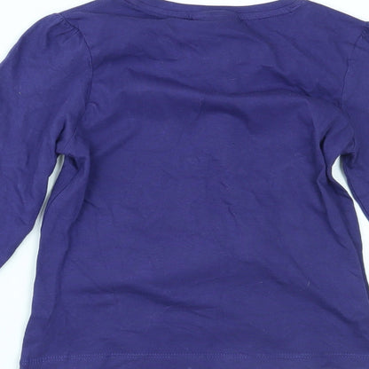 Star Wars Girls Purple   Top Pyjama Top Size 8 Years  - Star wars