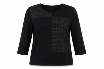 Womens UK Size S Brandtex Black Basic Blouse