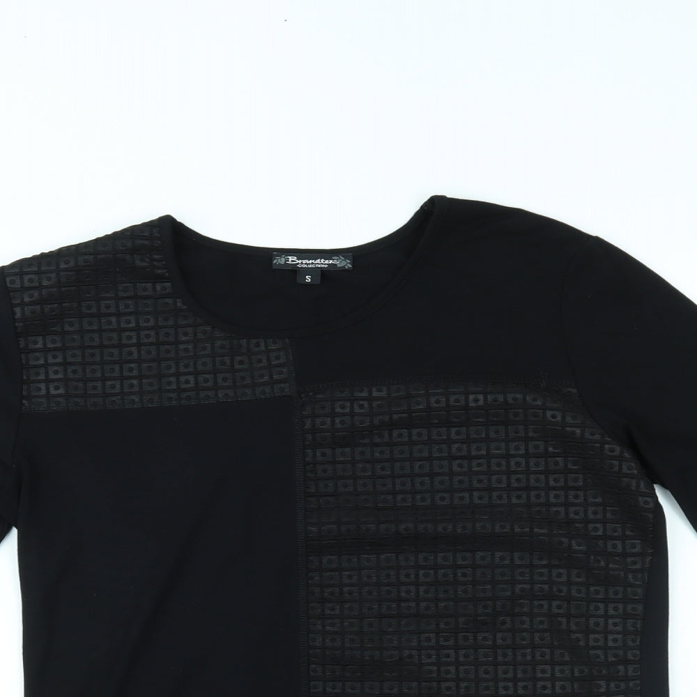 Womens UK Size S Brandtex Black Basic Blouse