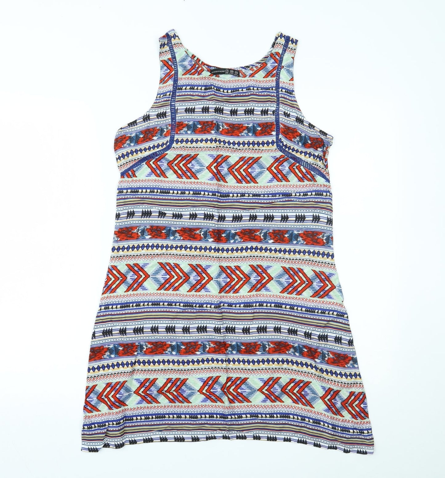 Primark Womens Multicoloured Geometric  Shift  Size 8