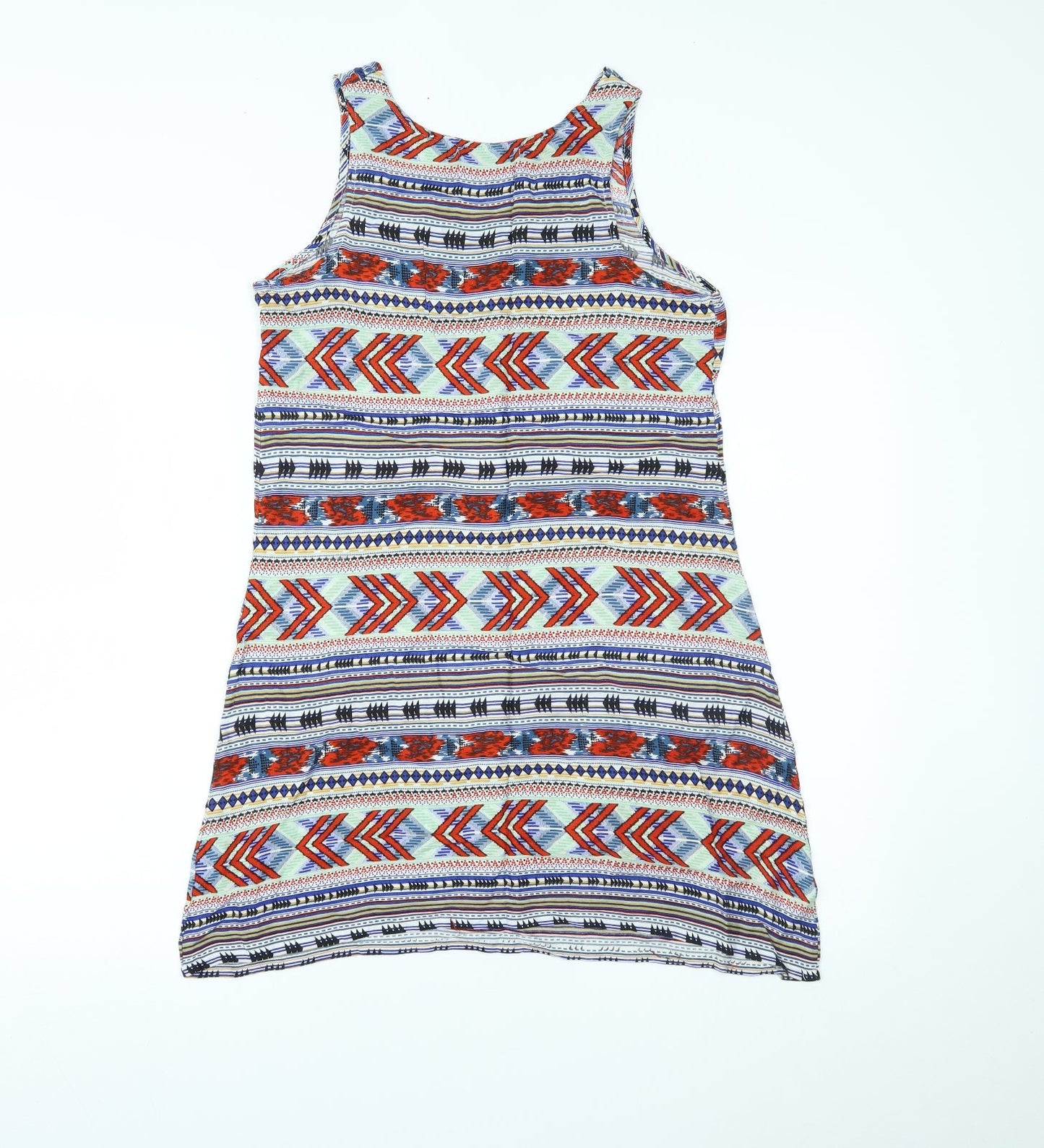 Primark Womens Multicoloured Geometric  Shift  Size 8