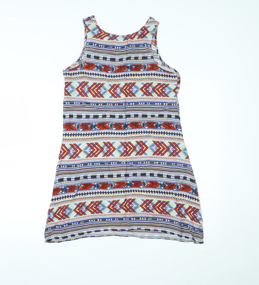Primark Womens Multicoloured Geometric  Shift  Size 8