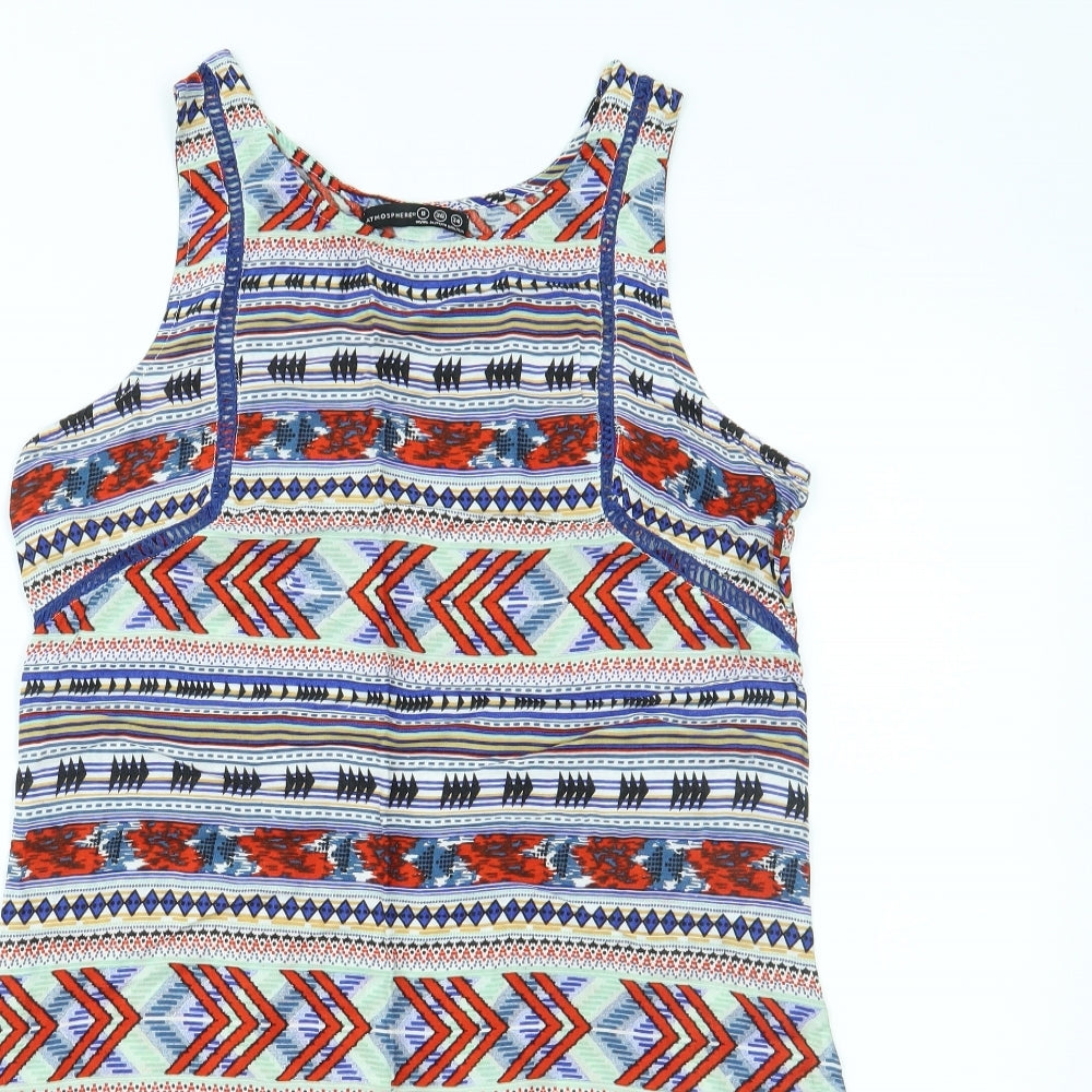 Primark Womens Multicoloured Geometric  Shift  Size 8