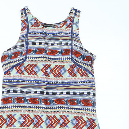 Primark Womens Multicoloured Geometric  Shift  Size 8