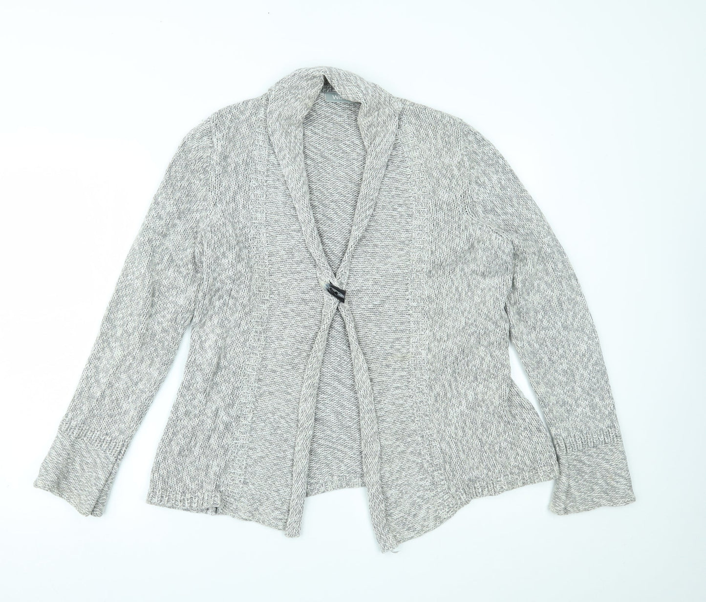 Womens UK Size M Wallis Grey Cardigan Jumper