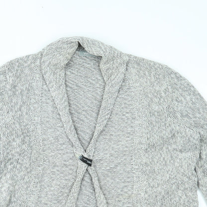 Womens UK Size M Wallis Grey Cardigan Jumper