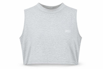 Womens UK Size XS SikSilk Grey Cropped Tank