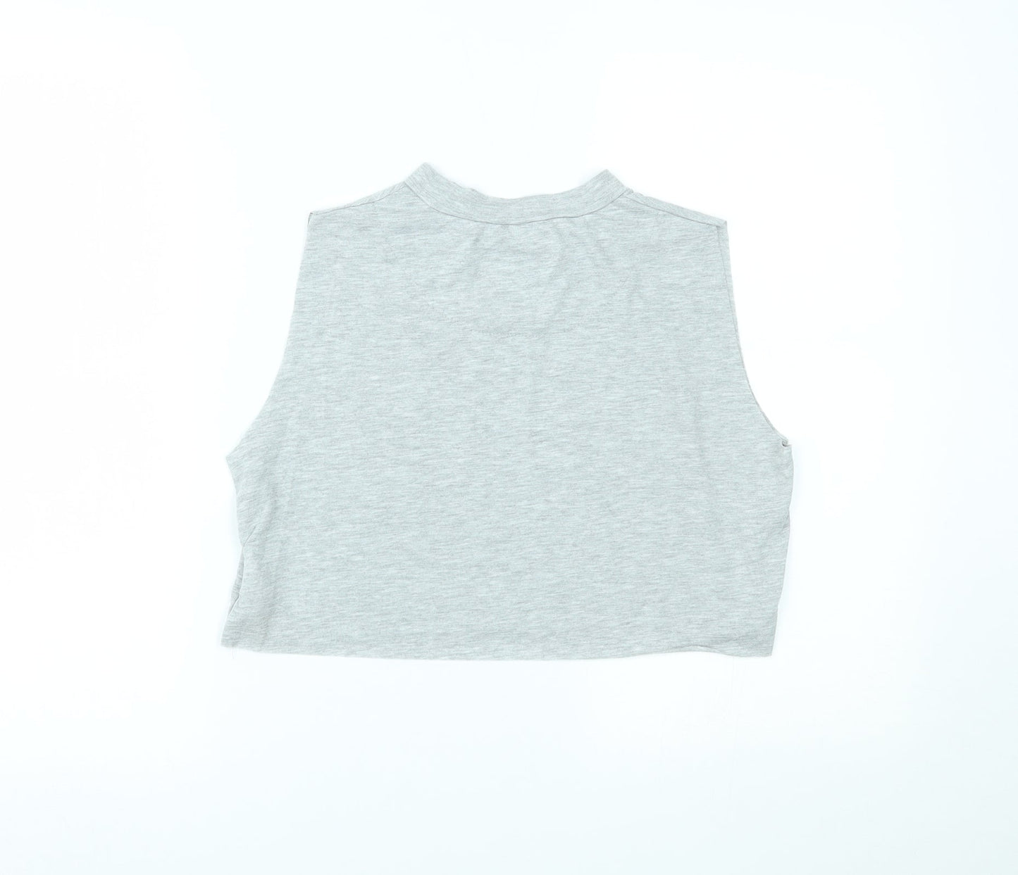 Womens UK Size XS SikSilk Grey Cropped Tank
