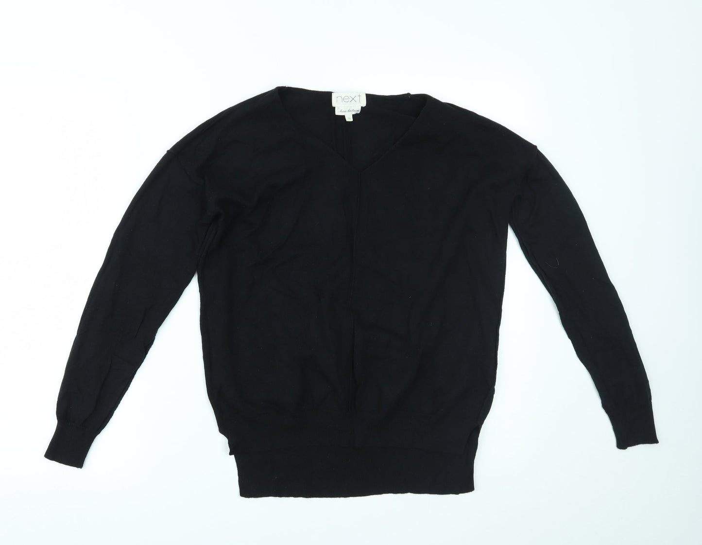 Womens UK Size 10 NEXT Black Basic Blouse