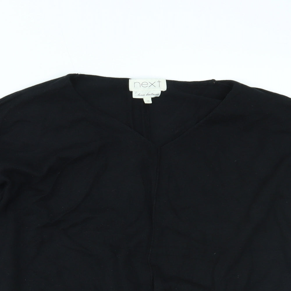 Womens UK Size 10 NEXT Black Basic Blouse