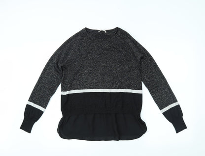 Womens UK Size 10 TU Black Basic Blouse