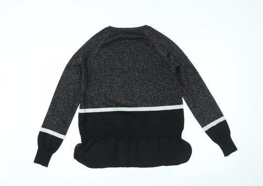 Womens UK Size 10 TU Black Basic Blouse