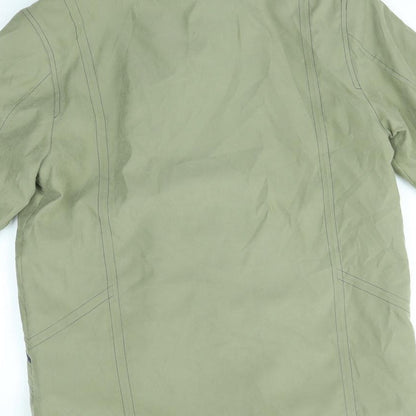 AWARD Womens Green   Overcoat Coat Size 10