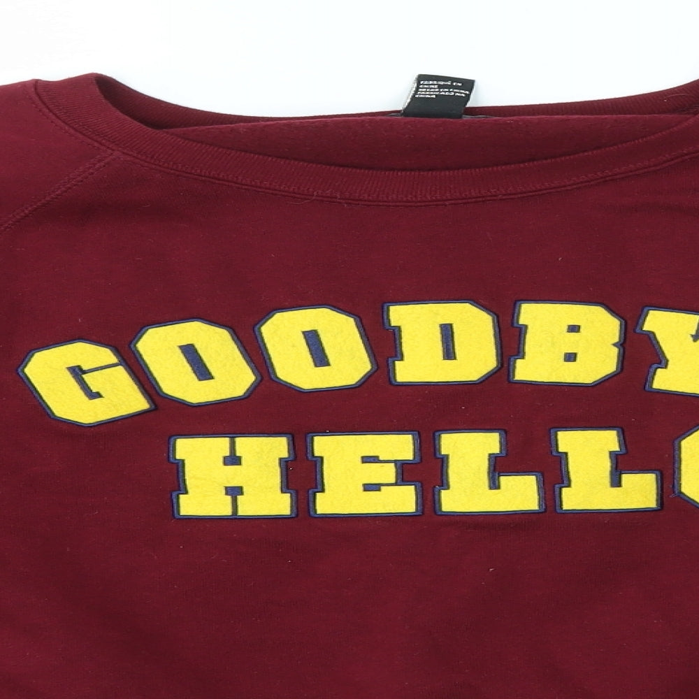 FOREVER 21 Womens Red   Pullover Jumper Size L