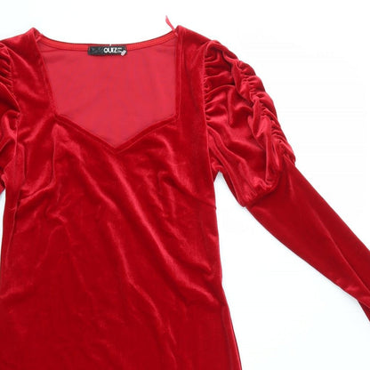 Quiz Womens Red   Bodycon  Size 8